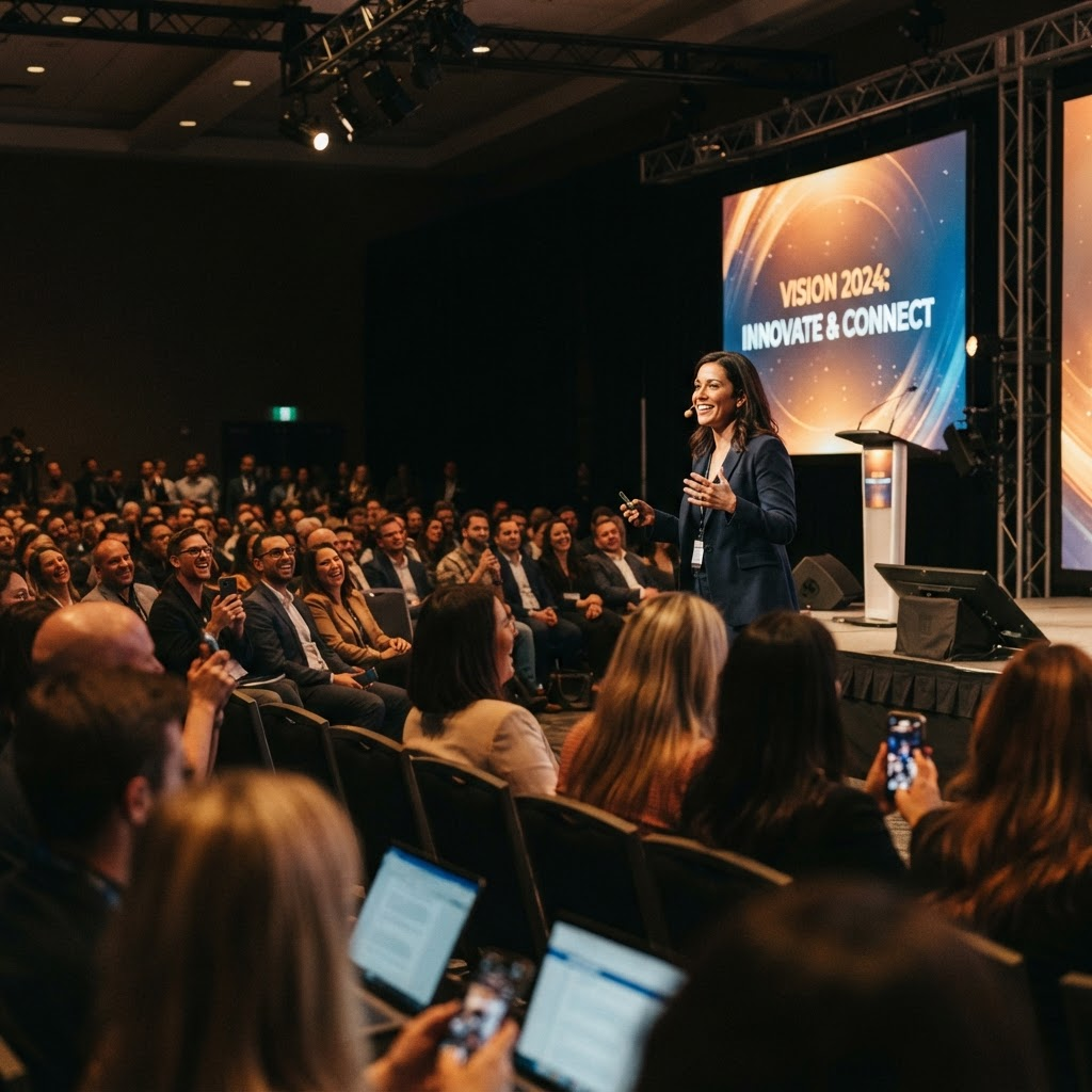 Corporate conference stage